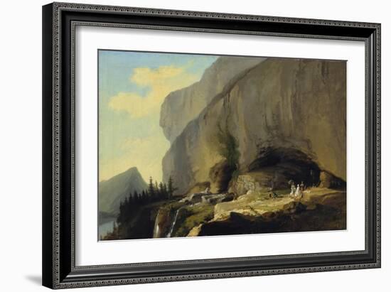 Excursion to the Cave of St. Beatus, 1776-Caspar Wolf-Framed Giclee Print