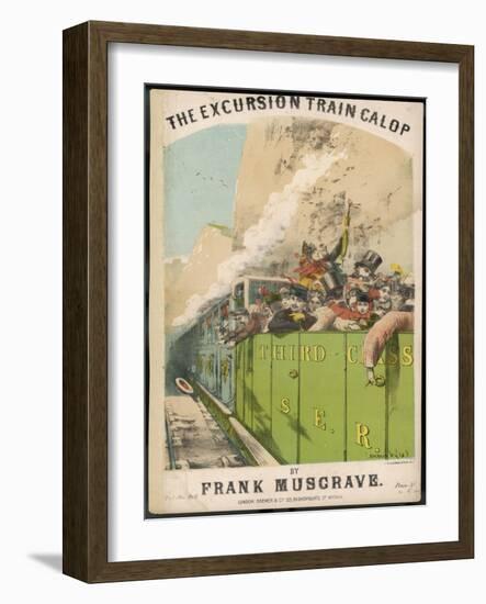 Excursion Train-Alfred Concanen-Framed Art Print