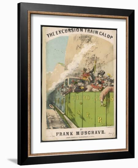 Excursion Train-Alfred Concanen-Framed Art Print