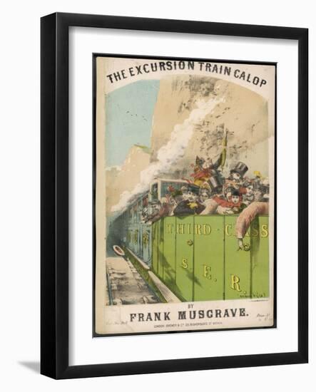 Excursion Train-Alfred Concanen-Framed Art Print