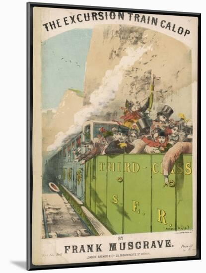 Excursion Train-Alfred Concanen-Mounted Art Print