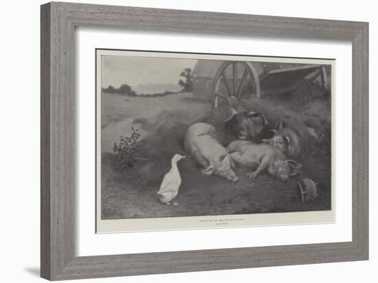 Excuse Me, You are Lying on My Nest-William Weekes-Framed Giclee Print