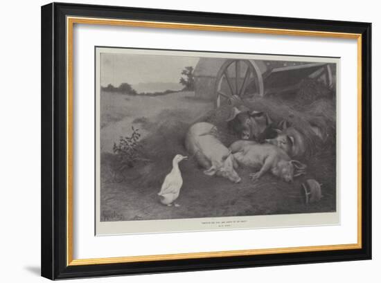 Excuse Me, You are Lying on My Nest-William Weekes-Framed Giclee Print