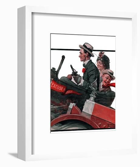 "Excuse My Dust", July 31,1920-Norman Rockwell-Framed Giclee Print