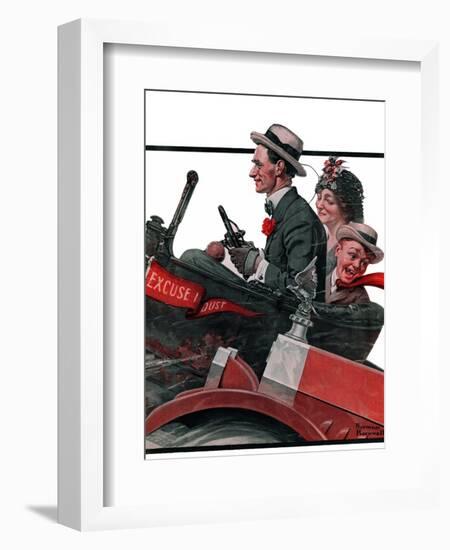 "Excuse My Dust", July 31,1920-Norman Rockwell-Framed Giclee Print