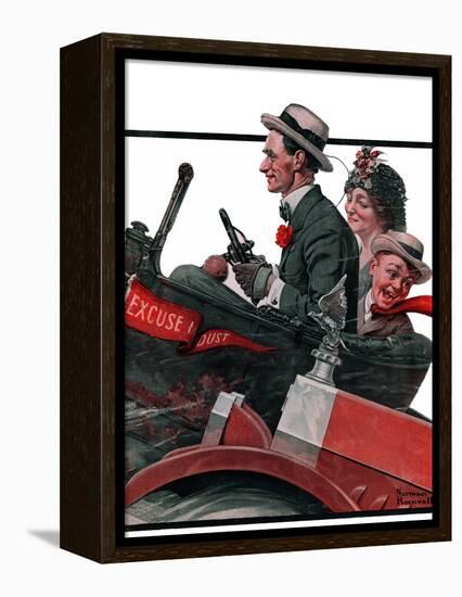 "Excuse My Dust", July 31,1920-Norman Rockwell-Framed Premier Image Canvas