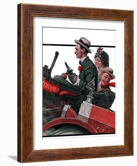 "Excuse My Dust", July 31,1920-Norman Rockwell-Framed Giclee Print