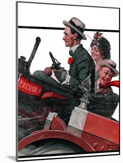 "Excuse My Dust", July 31,1920-Norman Rockwell-Mounted Giclee Print