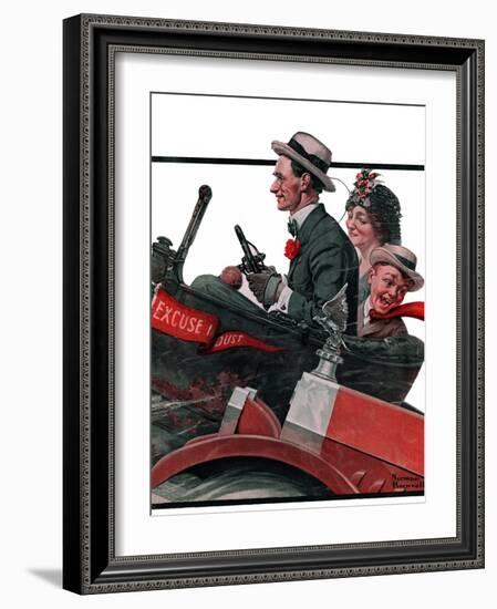 "Excuse My Dust", July 31,1920-Norman Rockwell-Framed Giclee Print