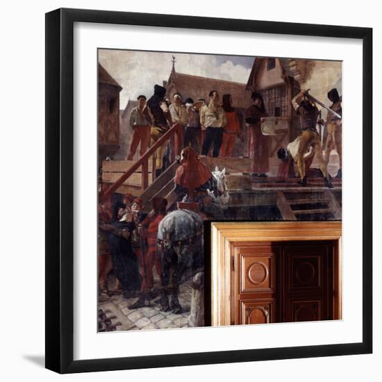 Execution of Jean Desmartes, 1383-Jean-Paul Laurens-Framed Photographic Print