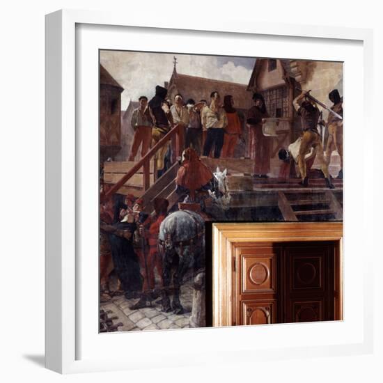 Execution of Jean Desmartes, 1383-Jean-Paul Laurens-Framed Photographic Print