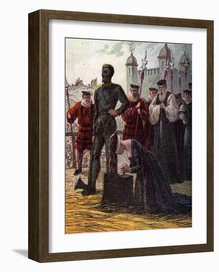 Execution of Lady Jane Grey, 1554-null-Framed Giclee Print