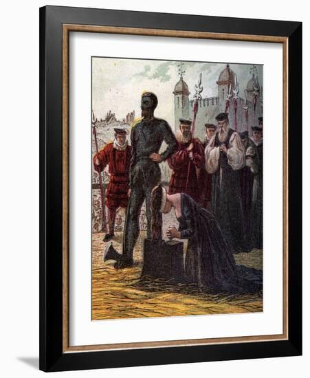 Execution of Lady Jane Grey, 1554-null-Framed Giclee Print