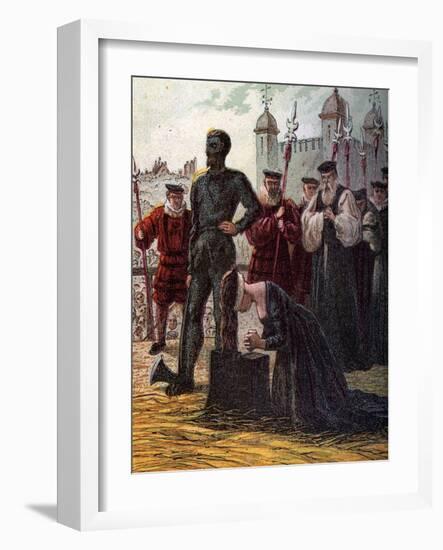 Execution of Lady Jane Grey, 1554-null-Framed Giclee Print