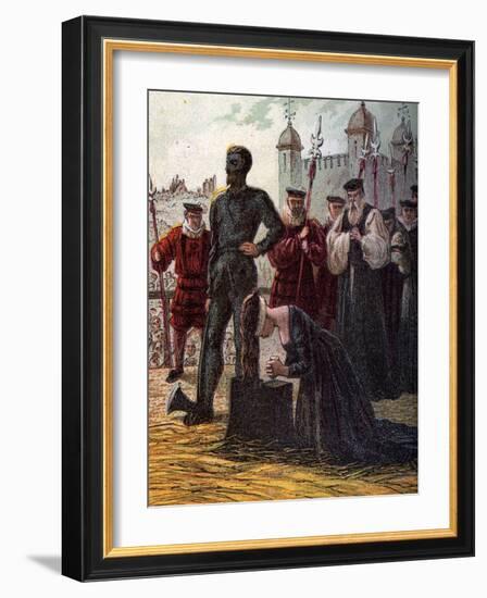 Execution of Lady Jane Grey, 1554-null-Framed Giclee Print