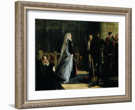 Execution of Mary (1542-87) Queen of Scots, 1867-Robert Herdman-Framed Giclee Print