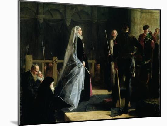 Execution of Mary (1542-87) Queen of Scots, 1867-Robert Herdman-Mounted Giclee Print