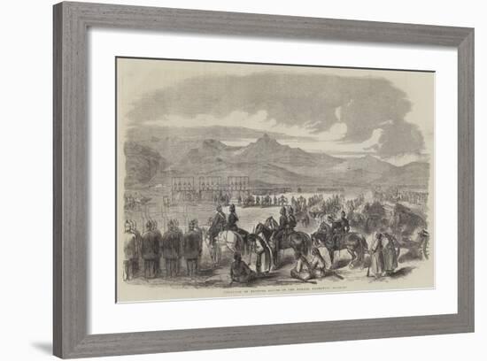 Execution of Mutinous Sepoys on the Parade, Peshawur-null-Framed Giclee Print