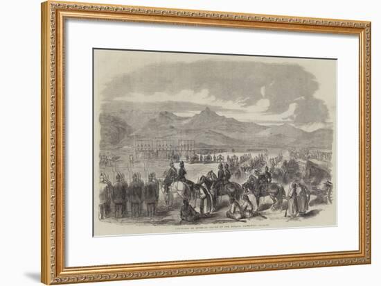 Execution of Mutinous Sepoys on the Parade, Peshawur-null-Framed Giclee Print