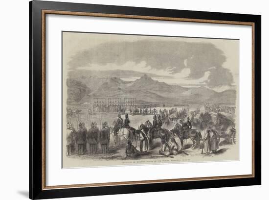 Execution of Mutinous Sepoys on the Parade, Peshawur-null-Framed Giclee Print