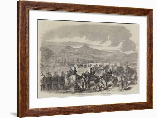 Execution of Mutinous Sepoys on the Parade, Peshawur-null-Framed Giclee Print