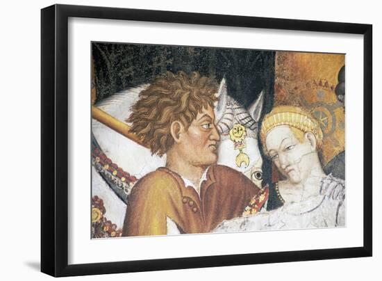 Execution of Rhea Silvia, Detail from Fresco Cycle Stories of Romulus and Remus-Gentile da Fabriano-Framed Giclee Print