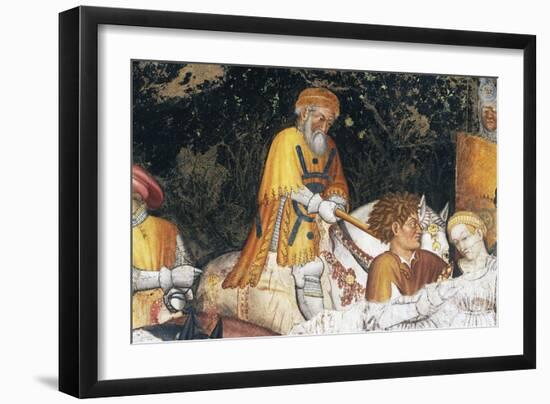 Execution of Rhea Silvia, Detail from Fresco Cycle Stories of Romulus and Remus-Gentile da Fabriano-Framed Giclee Print