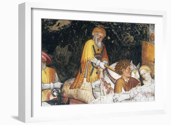 Execution of Rhea Silvia, Detail from Fresco Cycle Stories of Romulus and Remus-Gentile da Fabriano-Framed Giclee Print