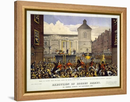 Execution of Robert Emmet in Thomas Street, 20th September 1803, 1803-null-Framed Premier Image Canvas