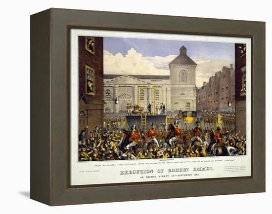 Execution of Robert Emmet in Thomas Street, 20th September 1803, 1803-null-Framed Premier Image Canvas