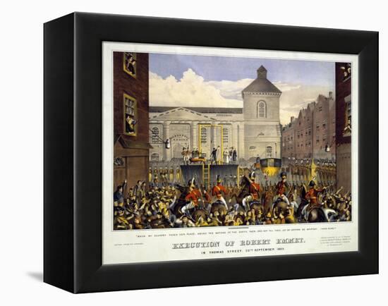 Execution of Robert Emmet in Thomas Street, 20th September 1803, 1803-null-Framed Premier Image Canvas