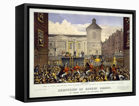 Execution of Robert Emmet in Thomas Street, 20th September 1803, 1803-null-Framed Premier Image Canvas