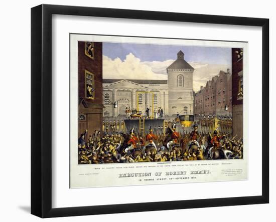 Execution of Robert Emmet in Thomas Street, 20th September 1803, 1803-null-Framed Giclee Print