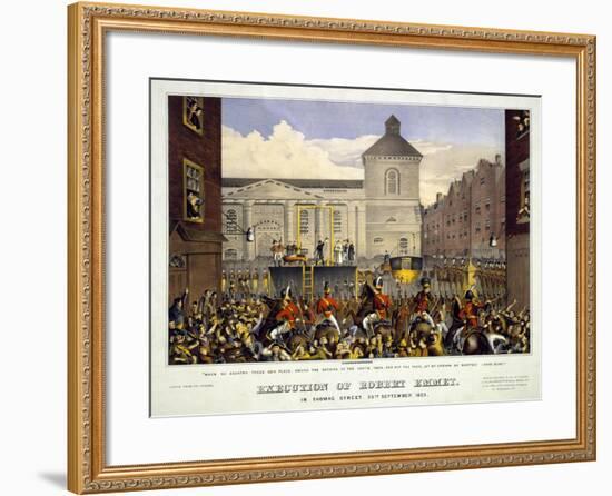 Execution of Robert Emmet in Thomas Street, 20th September 1803, 1803-null-Framed Giclee Print