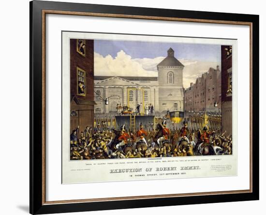 Execution of Robert Emmet in Thomas Street, 20th September 1803, 1803-null-Framed Giclee Print