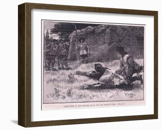 Execution of Sir Charles Lucas and Sir George Lisle Ad 1648-William Barnes Wollen-Framed Giclee Print