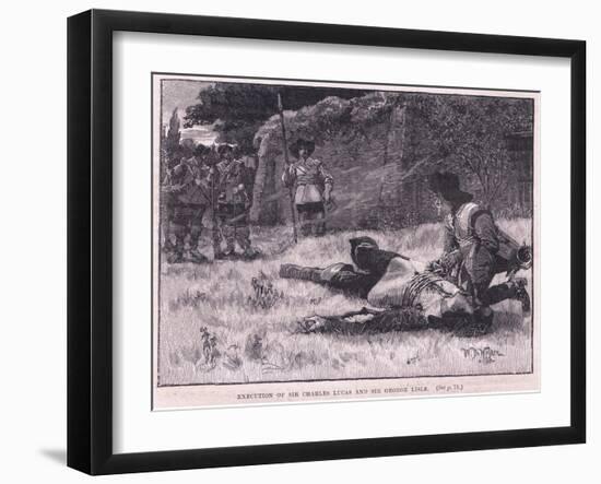 Execution of Sir Charles Lucas and Sir George Lisle Ad 1648-William Barnes Wollen-Framed Giclee Print