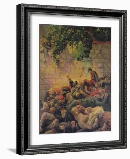 Execution of the Communards at the 'Mur Des Federes'-Maximilien Luce-Framed Giclee Print