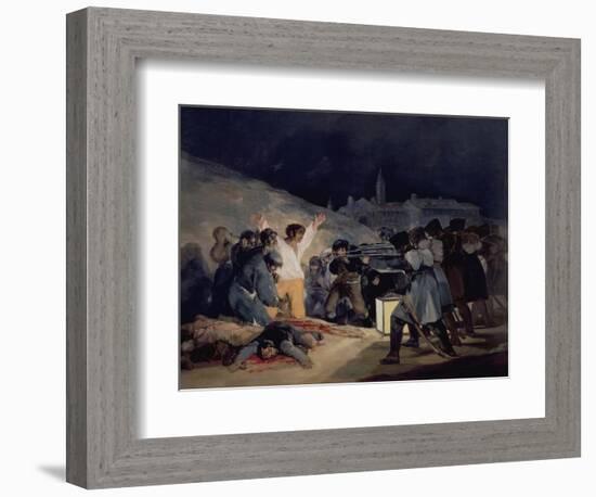 Execution of the Defenders of Madrid, 3rd May, 1808, 1814-Francisco de Goya-Framed Giclee Print