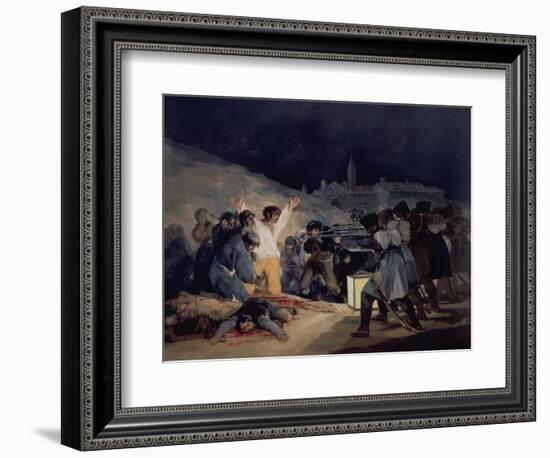 Execution of the Defenders of Madrid, 3rd May, 1808, 1814-Francisco de Goya-Framed Giclee Print