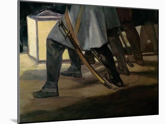 Execution of the Defenders of Madrid, 3Rd May 1808, Detail of Soldiers' Feet, 1814 (Oil on Canvas)-Francisco Jose de Goya y Lucientes-Mounted Giclee Print