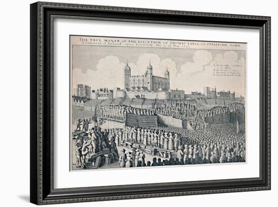 'Execution of the Earl of Strafford', c1641, (1903)-Wenceslaus Hollar-Framed Giclee Print