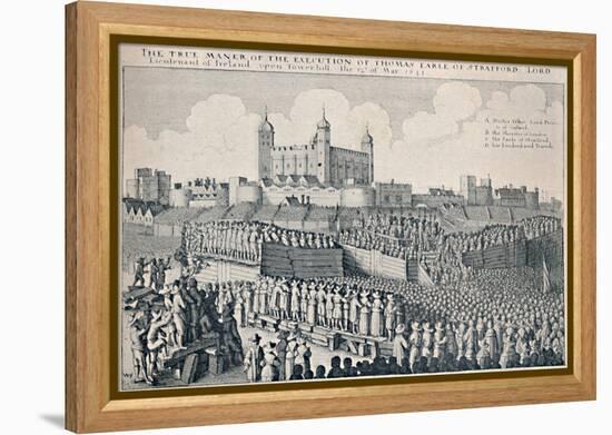 'Execution of the Earl of Strafford', c1641, (1903)-Wenceslaus Hollar-Framed Premier Image Canvas