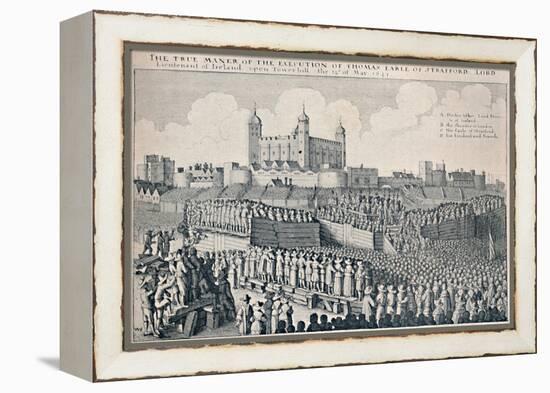 'Execution of the Earl of Strafford', c1641, (1903)-Wenceslaus Hollar-Framed Premier Image Canvas