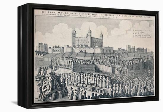 'Execution of the Earl of Strafford', c1641, (1903)-Wenceslaus Hollar-Framed Premier Image Canvas