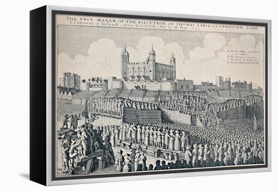 'Execution of the Earl of Strafford', c1641, (1903)-Wenceslaus Hollar-Framed Premier Image Canvas