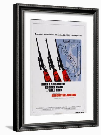 Executive Action, Burt Lancaster, Robert Ryan, Will Geer, 1973-null-Framed Art Print