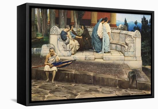 Exedra, 1871-Sir Lawrence Alma-Tadema-Framed Premier Image Canvas