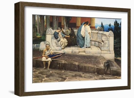 Exedra, 1871-Sir Lawrence Alma-Tadema-Framed Giclee Print