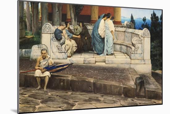 Exedra, 1871-Sir Lawrence Alma-Tadema-Mounted Giclee Print